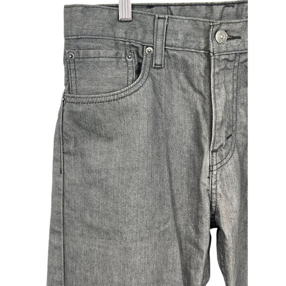 Levis Denim Jeans Size 30 X 30 Style 508 Taper Straight Black EUC - Picture 3 of 8